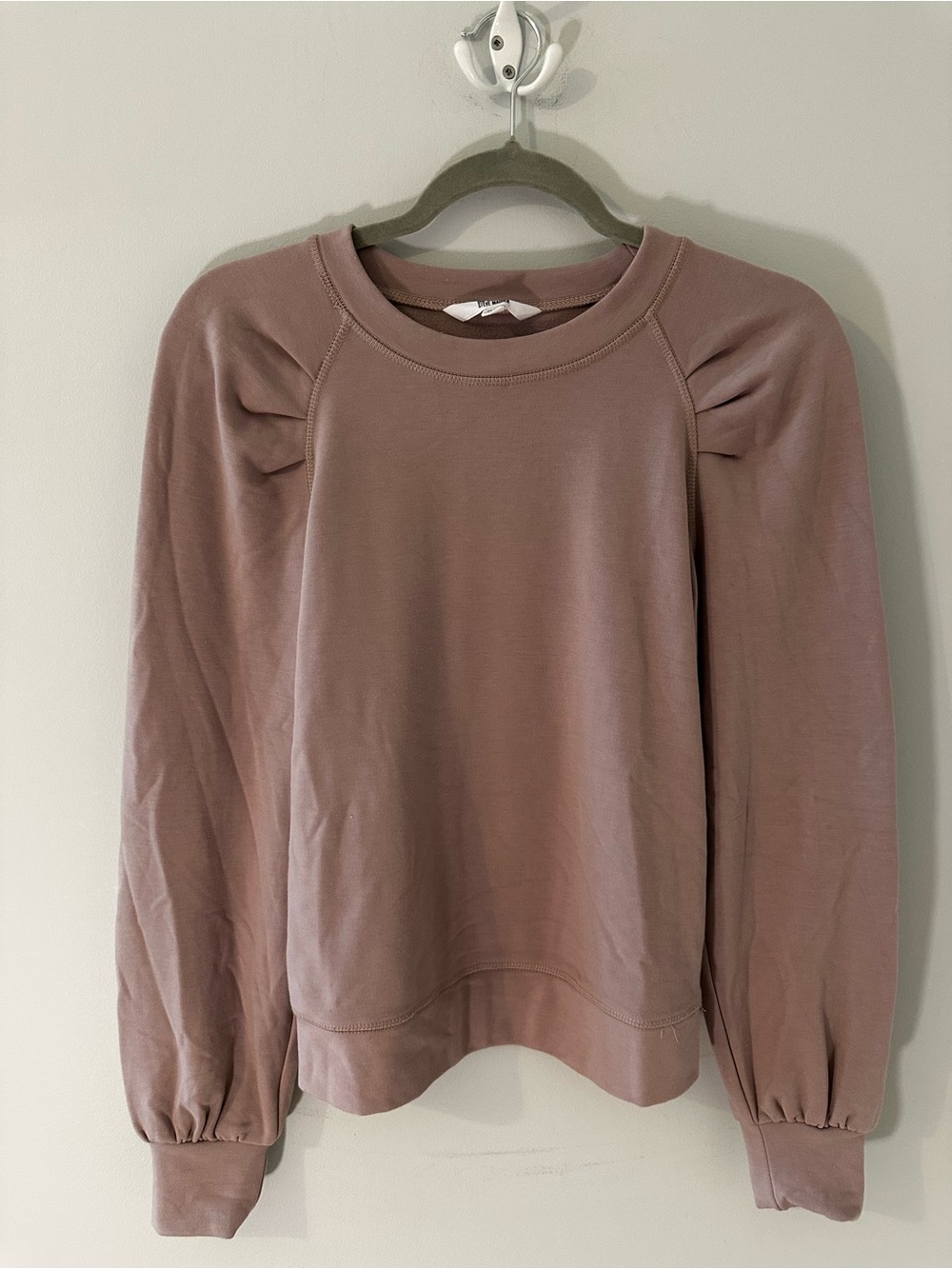BB Dakota by Steve Madden Mauve Puff-Sleeve Sweatshirt
